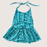 Teal Lei Halter Top