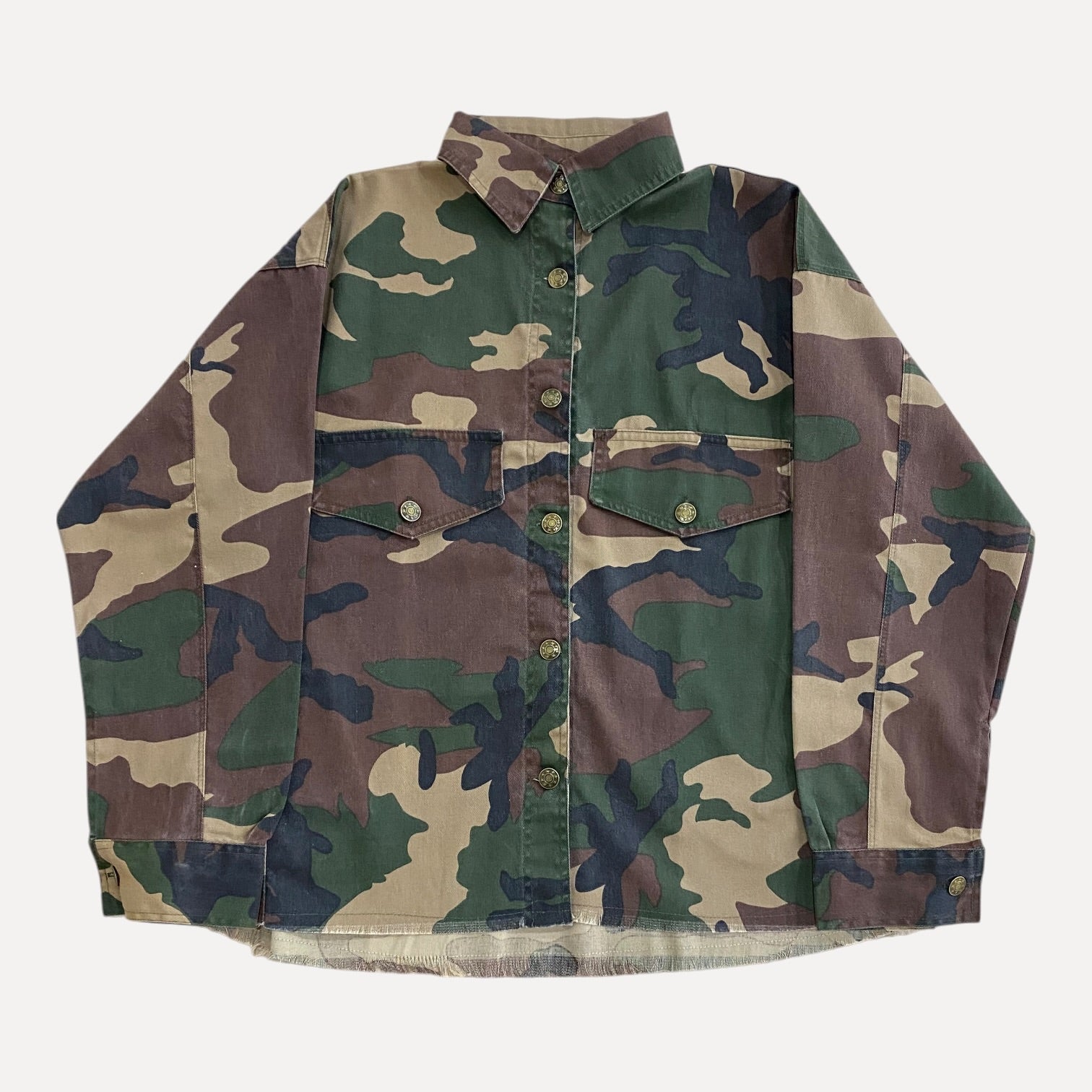 Women's Quilt Camo Denim Jacket