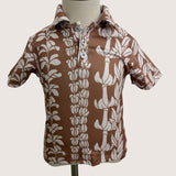 Brown Lei collared shirt