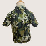 Island Stag Camo collared shirt