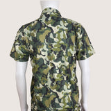 Island Stag Camo Men's collared Shirt