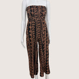 Women's Black/Brown Lei Taylor Jumpsuit