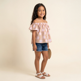 Hibiscus Safari Baby Doll Top