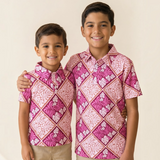 Island Blush Boys collared shirt