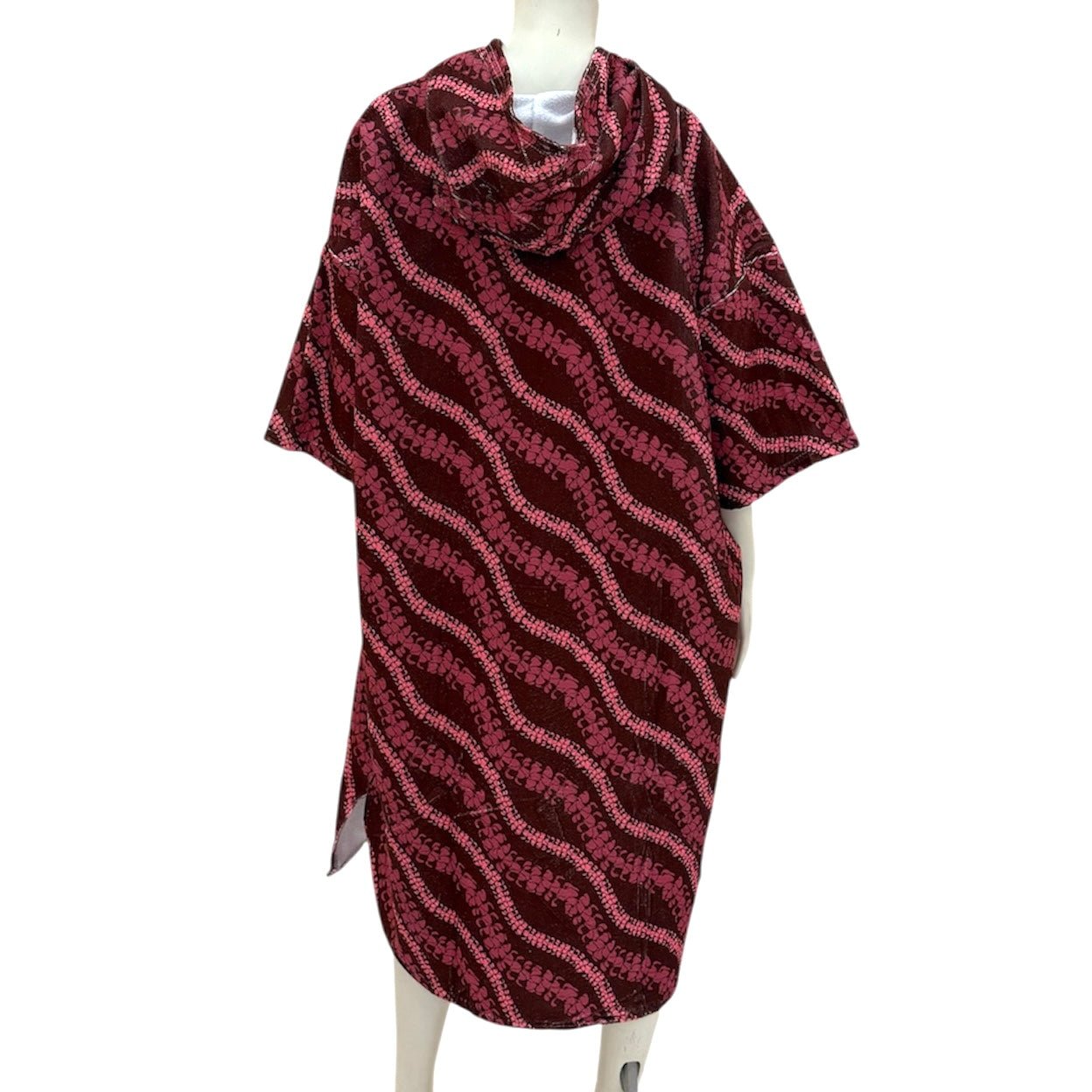 Adult Brown Lei Puakenikeni Hooded Towel - Sweet Sweet Honey Hawaii