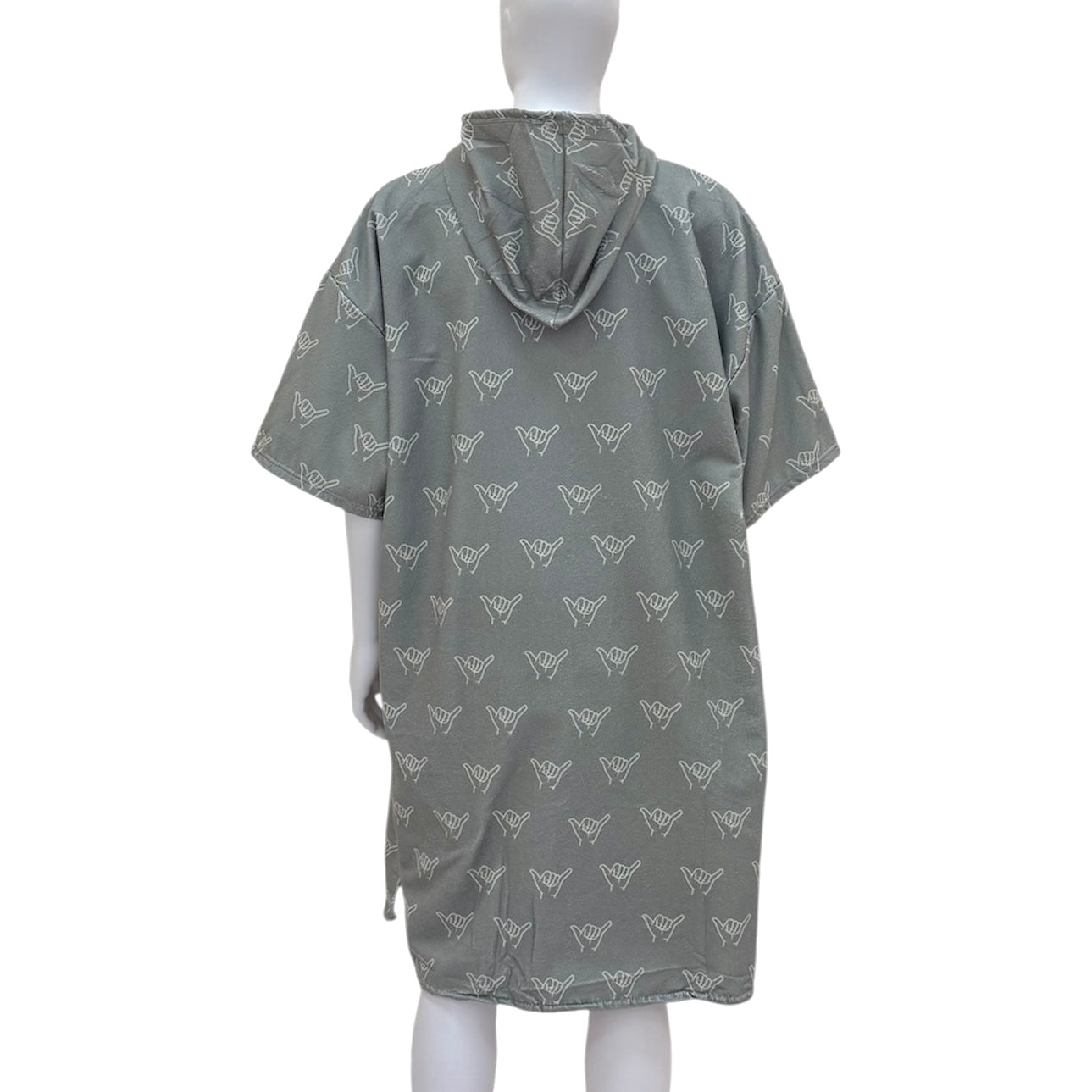 Adult Olive Green Shaka Hooded Towel - Sweet Sweet Honey Hawaii