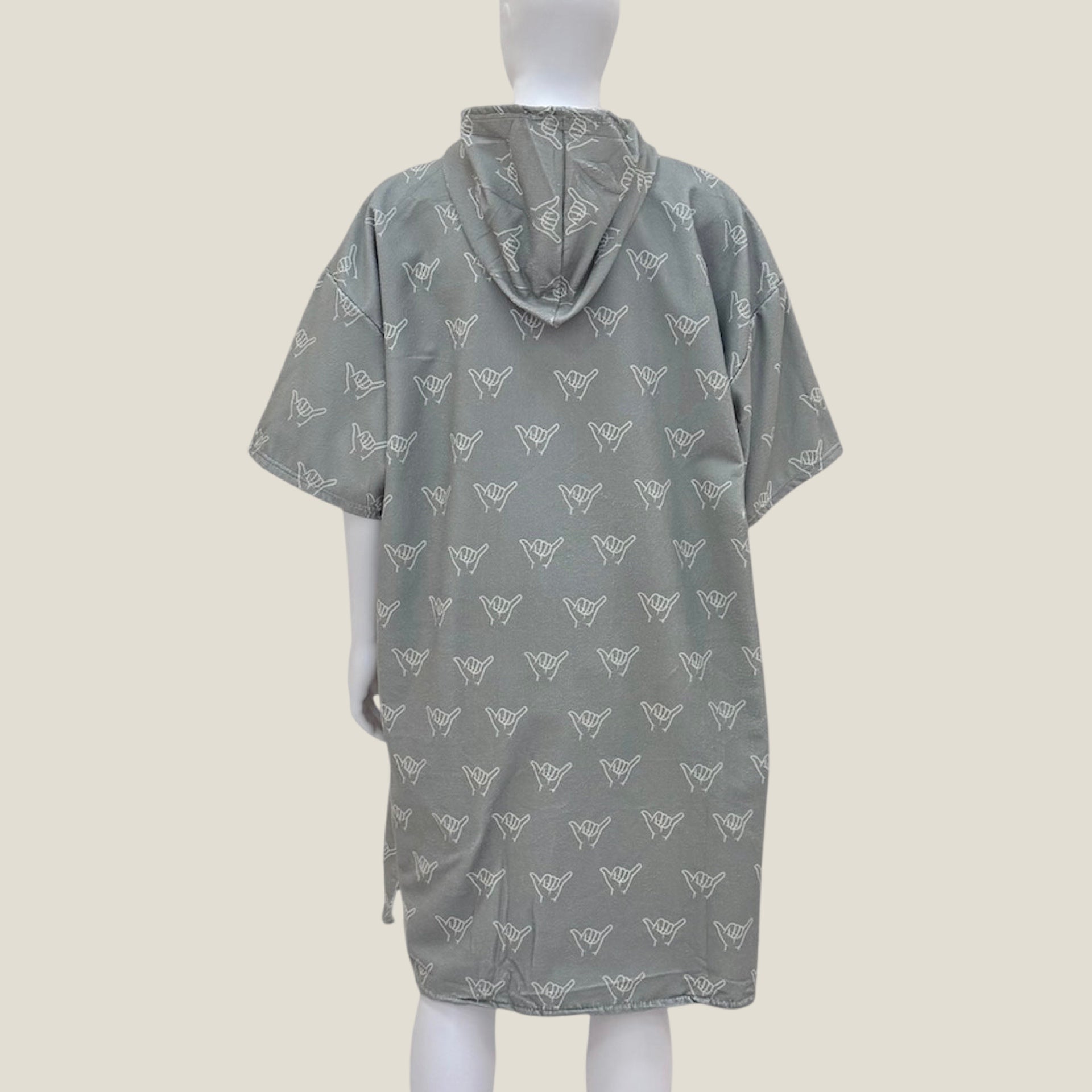 Adult Olive Green Shaka Hooded Towel - Sweet Sweet Honey Hawaii