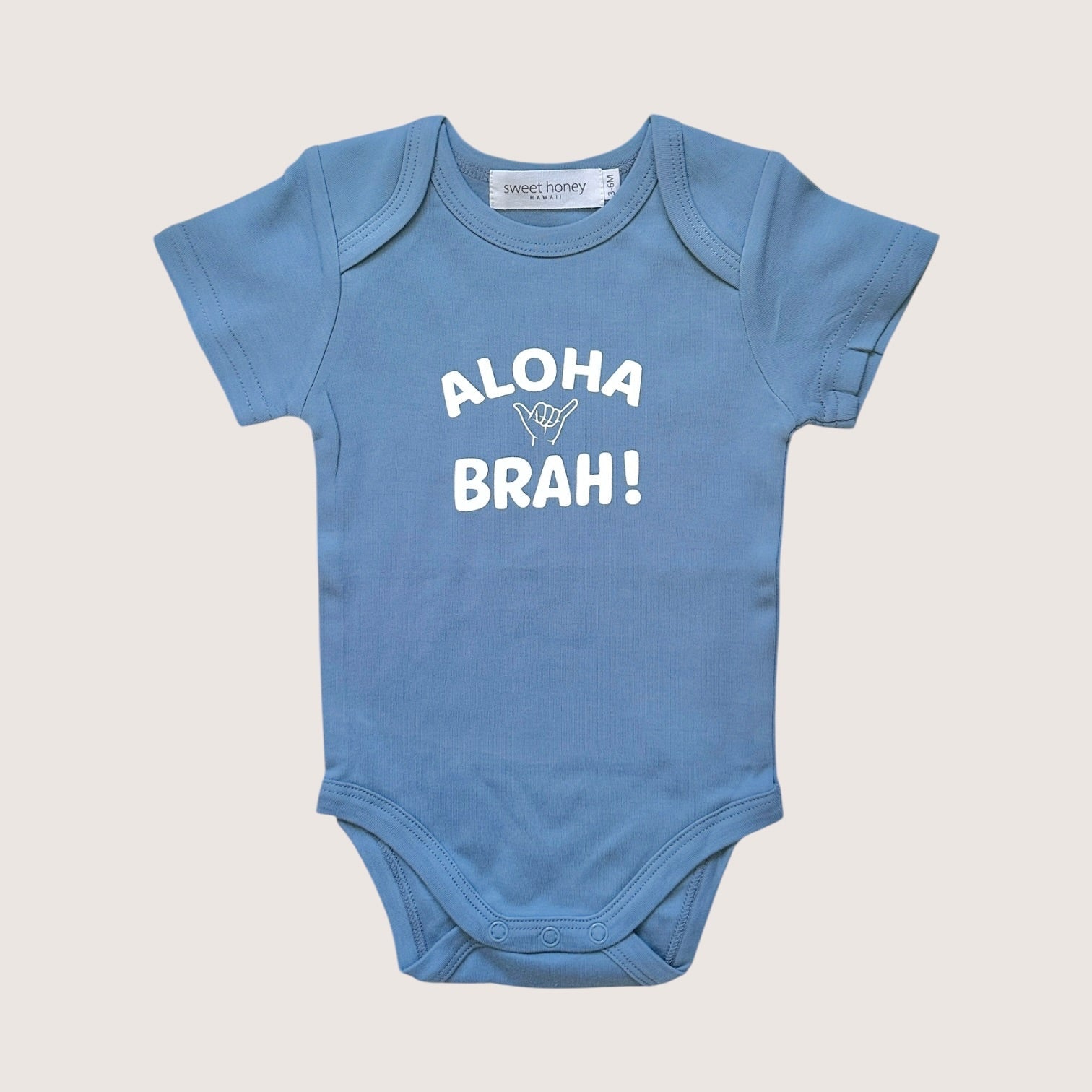Aloha Brah Blue onesie - Sweet Sweet Honey Hawaii