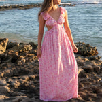 Bali Dress | Women's Palm Tree Maxi - Sweet Sweet Honey Hawaii