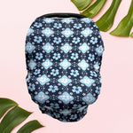 Blue Boho Hibiscus Car seat Cover - Sweet Sweet Honey Hawaii