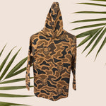 Brown Camo Boar Dri Fit hooded Long sleeve - Sweet Sweet Honey Hawaii