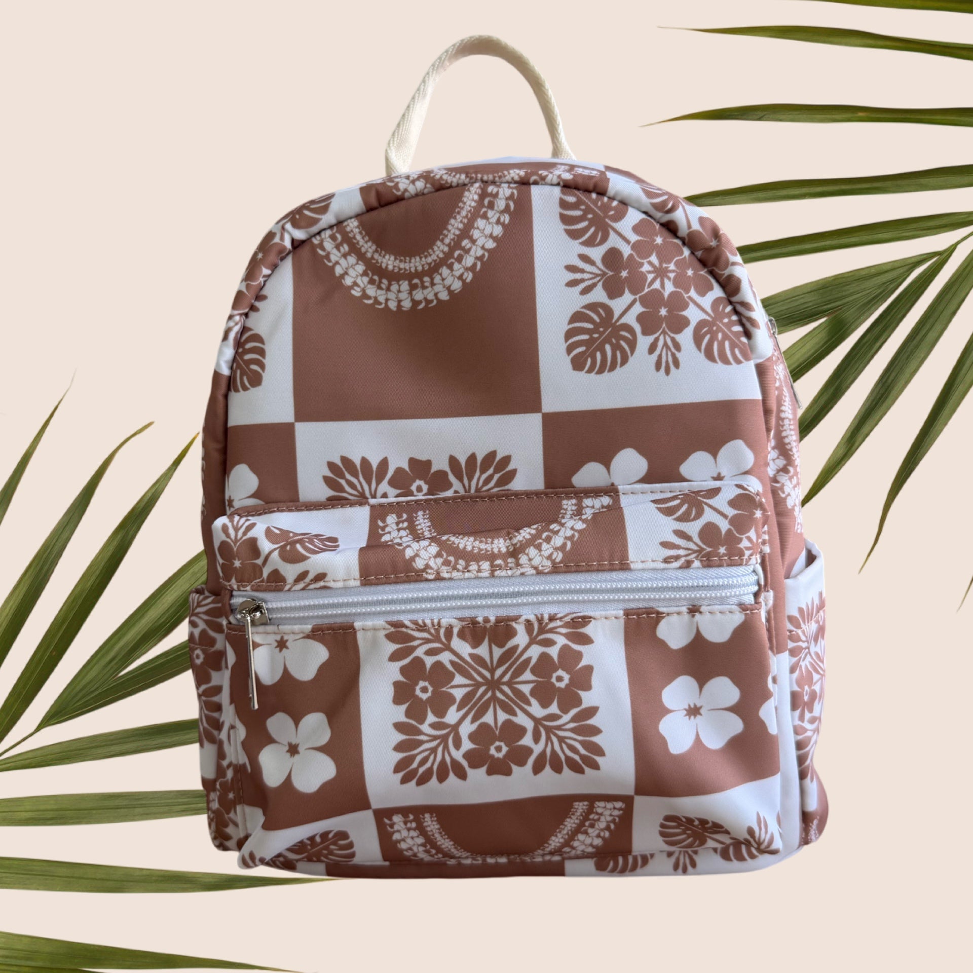 Brown Ho'opili Mini Backpack - Sweet Sweet Honey Hawaii