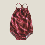 Brown Lei Puakenikeni Halter romper - Sweet Sweet Honey Hawaii