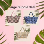 Bundle (3) Large Multi purpose Bag - Sweet Sweet Honey Hawaii