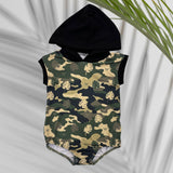 Camo Monstera Hooded Onesie - Sweet Sweet Honey Hawaii