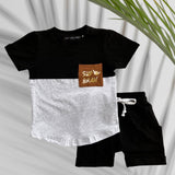 Camo Sup Brah Black/Grey Tee W/Pocket Set - Sweet Sweet Honey Hawaii