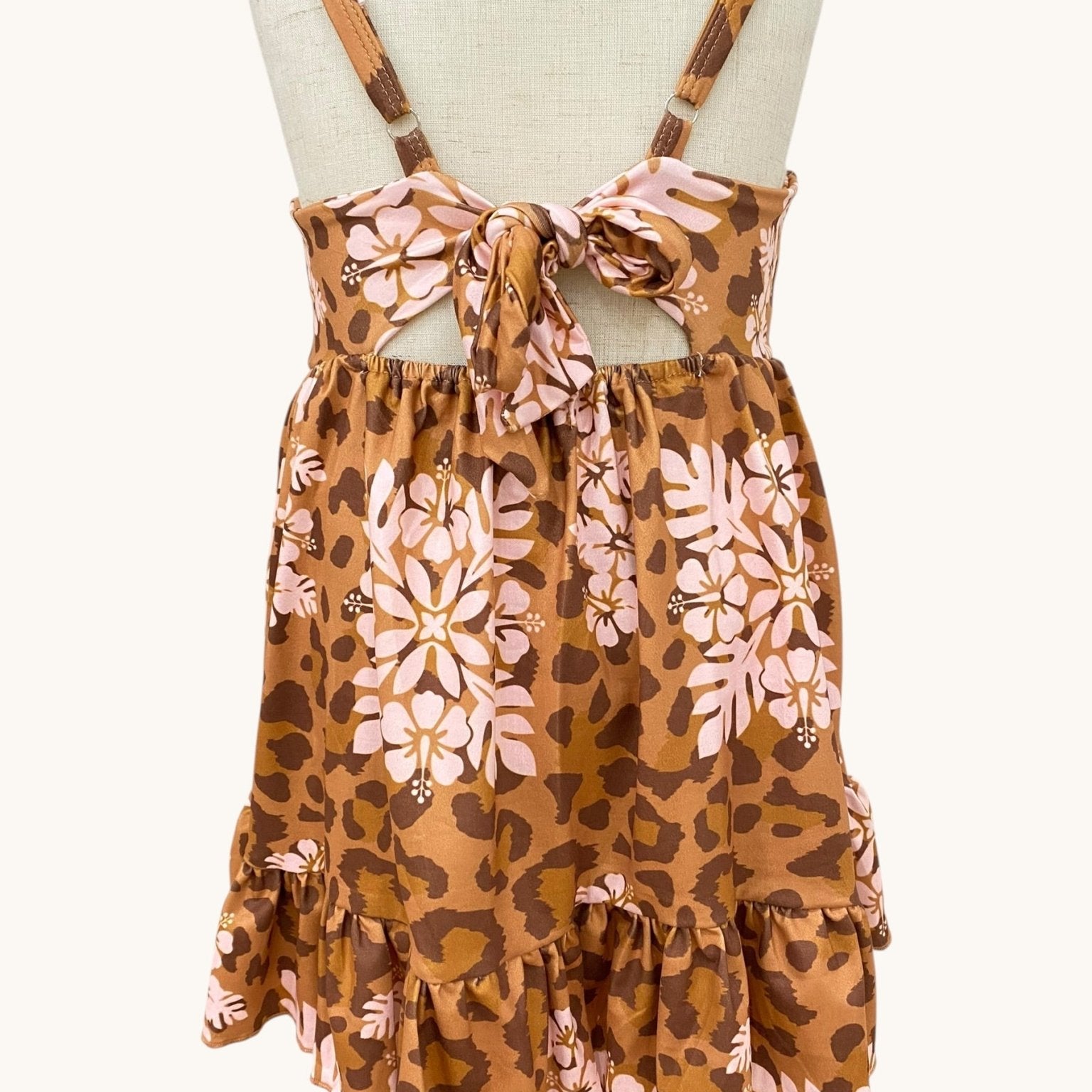 Cheetah Hibiscus Mila Dress - Sweet Sweet Honey Hawaii