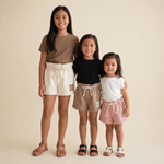 Cheetah Quilt Cream Shorts - Sweet Sweet Honey Hawaii