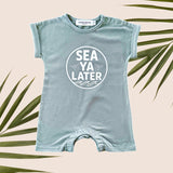 Circle Sea ya later Sage Green Tee jumpsuit - Sweet Sweet Honey Hawaii
