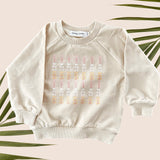 Cream Plumeria Strand Pull Over Sweater - Sweet Sweet Honey Hawaii