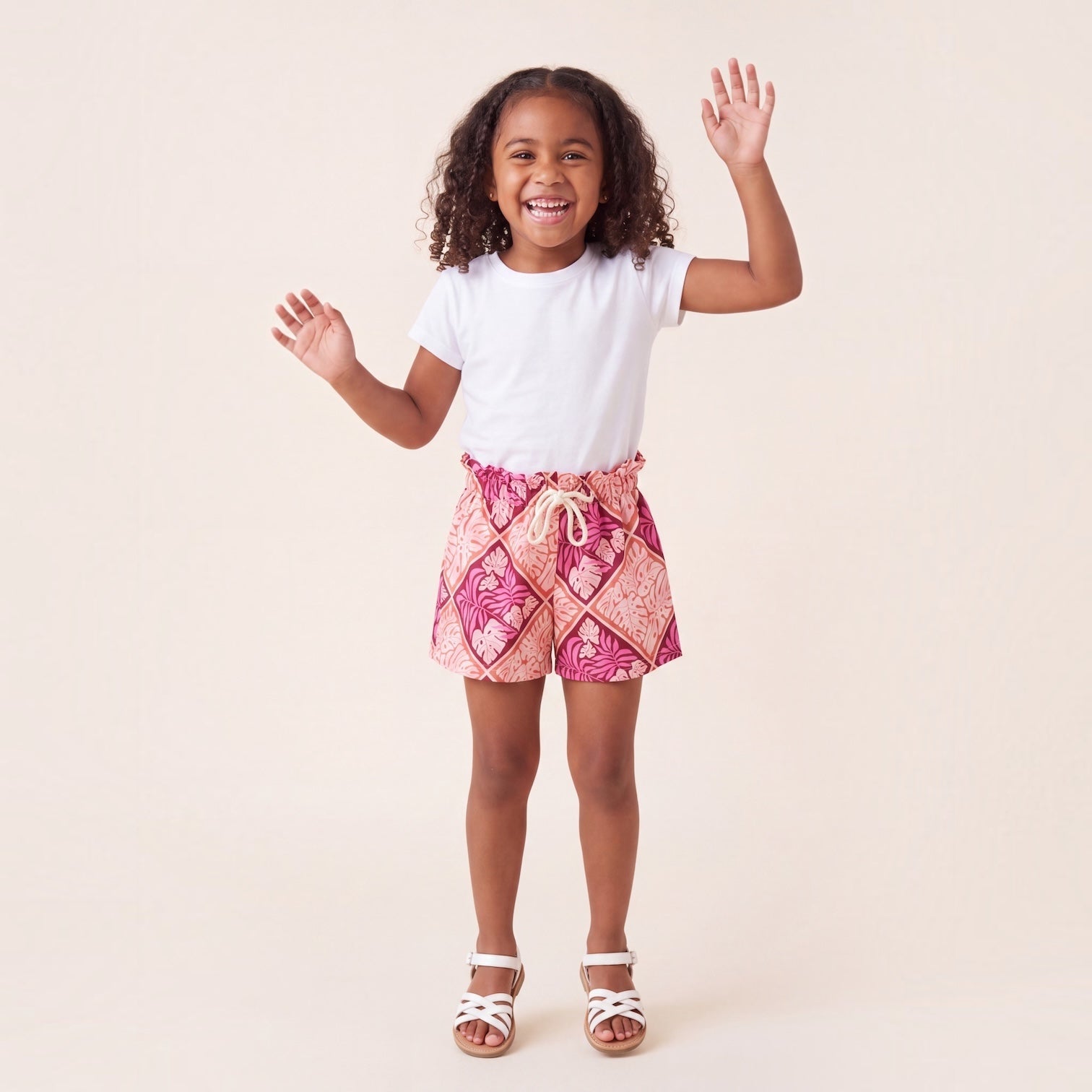Girl's Island Blush Shorts - Sweet Sweet Honey Hawaii