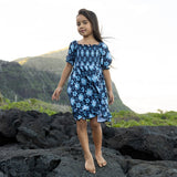 Gracie|Blue Boho Hibiscus - Sweet Sweet Honey Hawaii