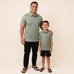 Green Shaka collared shirt - Sweet Sweet Honey Hawaii