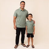 Green Shaka collared shirt - Sweet Sweet Honey Hawaii