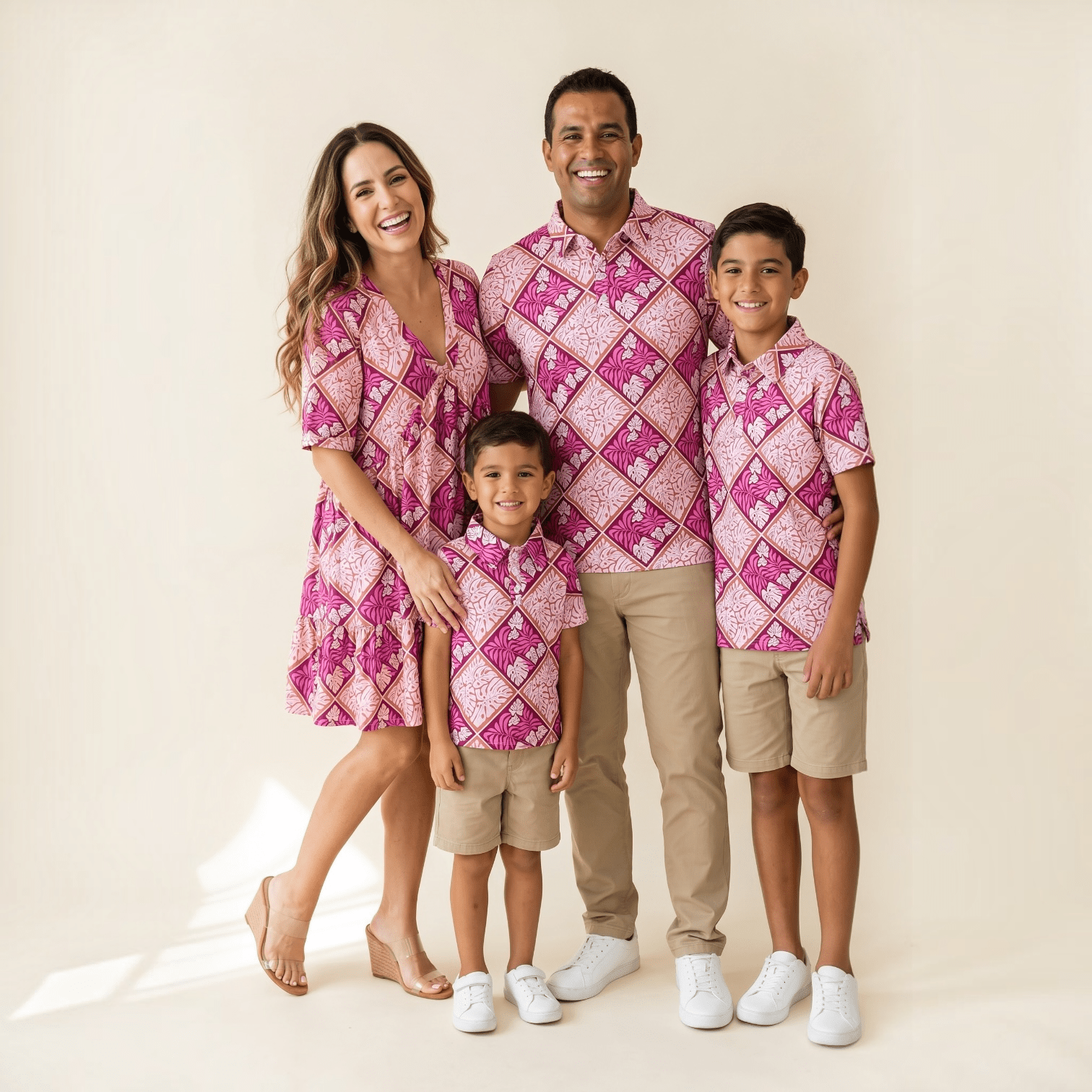 Island Blush Boys collared shirt - Sweet Sweet Honey Hawaii