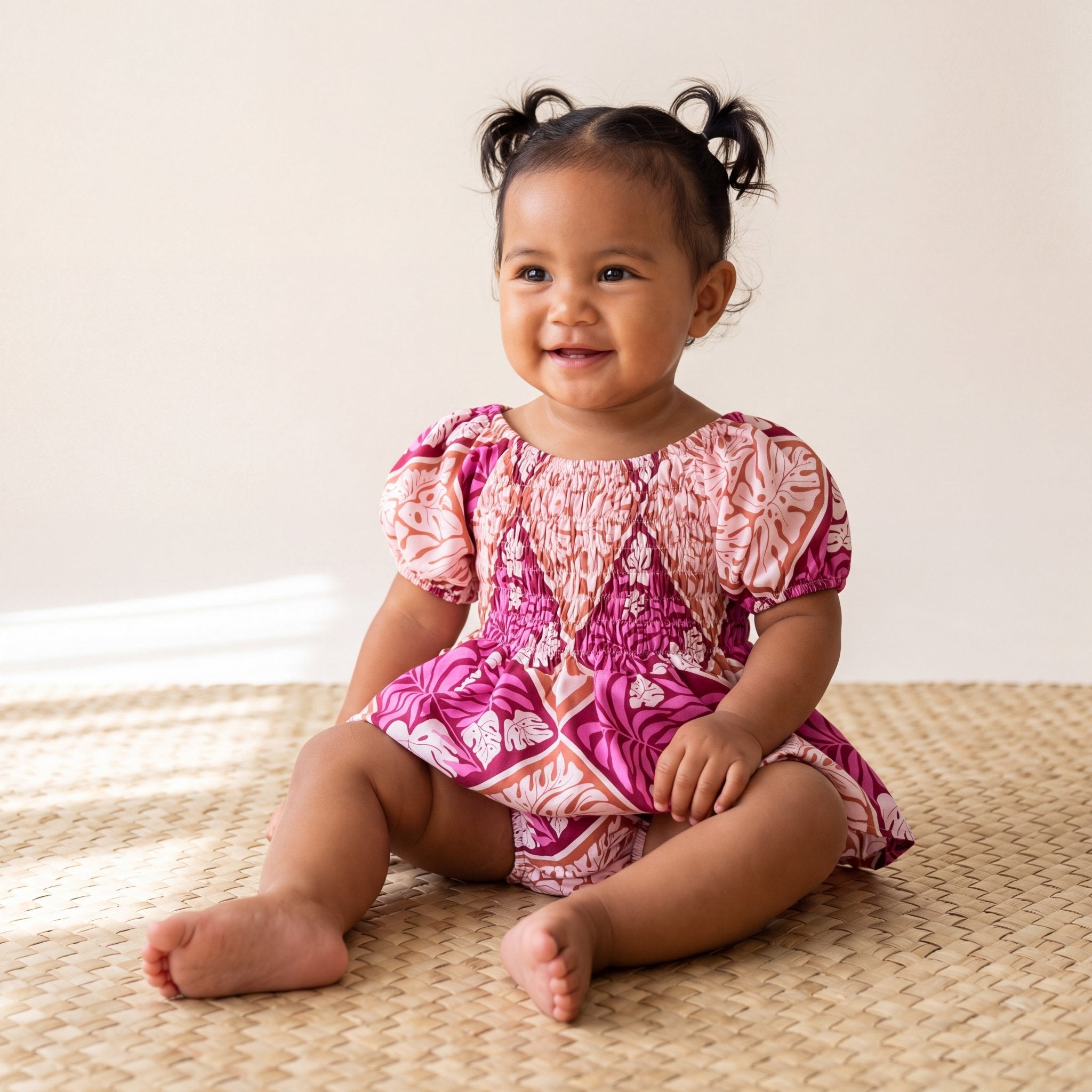 Island Blush Sleeved Melody Romper - Sweet Sweet Honey Hawaii