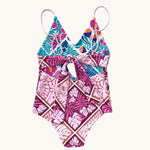 Island Blush/Tropical Muse Peek-a-Boo reversible Swimsuit - Sweet Sweet Honey Hawaii