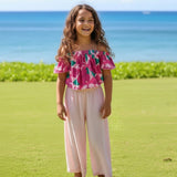 Island Pink Hibiscus Baby Doll Top - Sweet Sweet Honey Hawaii
