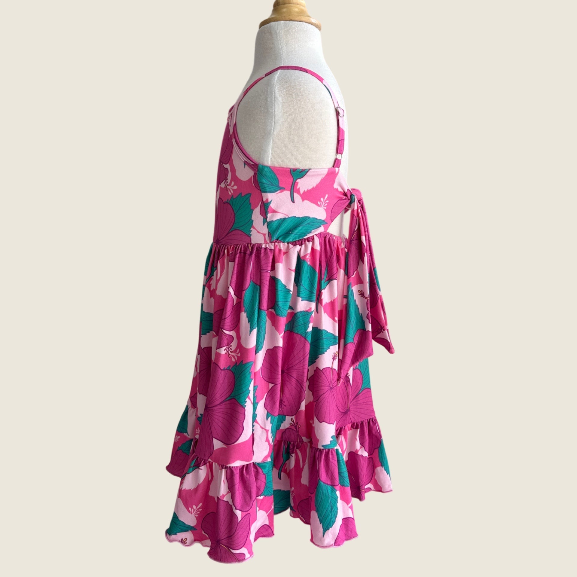 Island Pink Hibiscus Mila Dress - Sweet Sweet Honey Hawaii