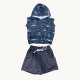 Iwa Bird/Cruisah Hooded tank set - Sweet Sweet Honey Hawaii
