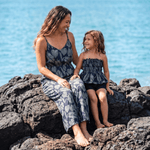 Kid's Midnight Palm Ka'a Tube Top - Sweet Sweet Honey Hawaii