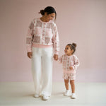 Kid's Pink Sands Heirloom Crewneck Sweater - Sweet Sweet Honey Hawaii