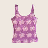 Lavender Hibiscus Womens Tank - Sweet Sweet Honey Hawaii