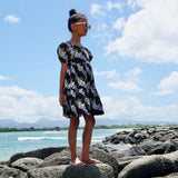 Lei Hiwa Black Gracie Dress - Sweet Sweet Honey Hawaii