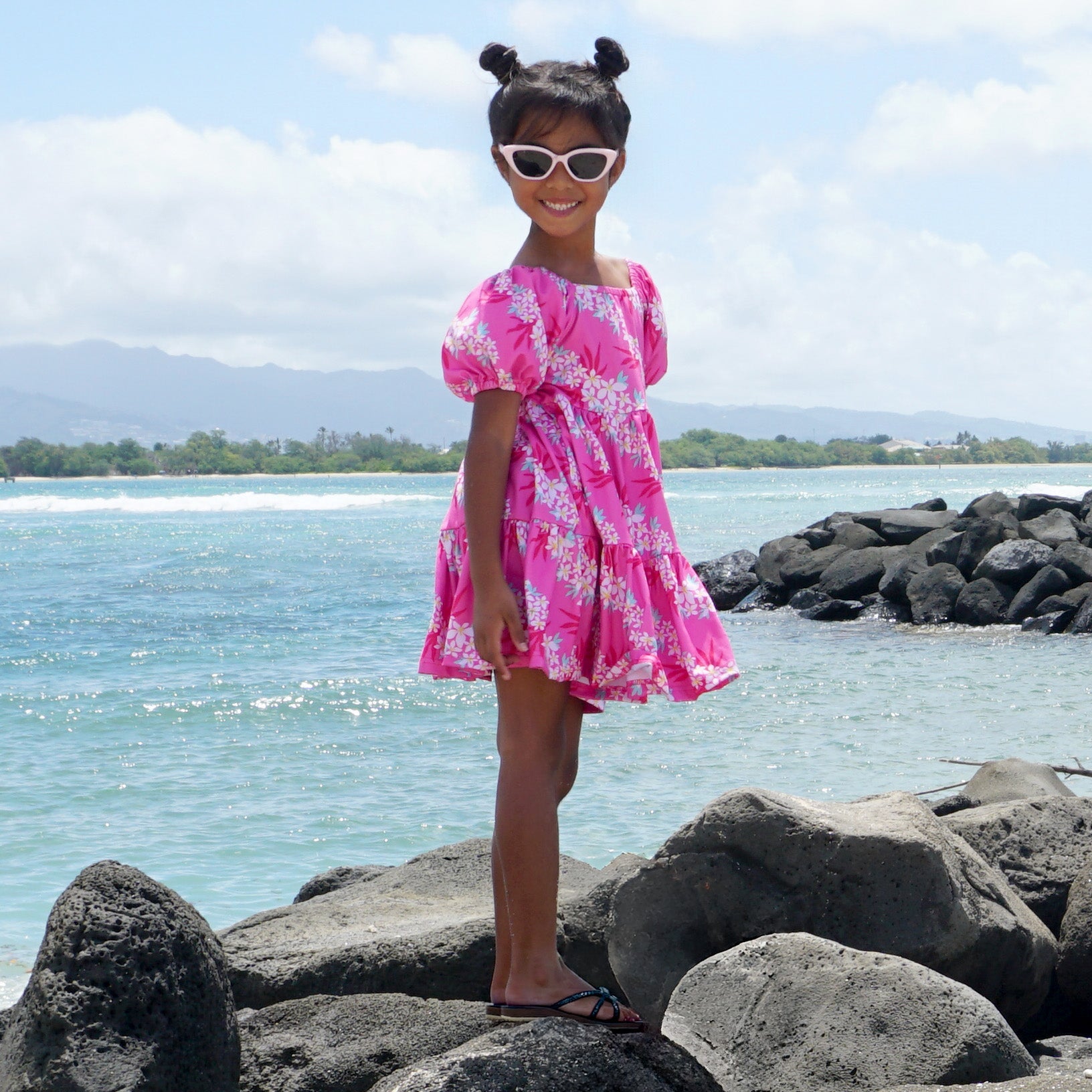 Lei Hiwa Pink Gracie Dress - Sweet Sweet Honey Hawaii