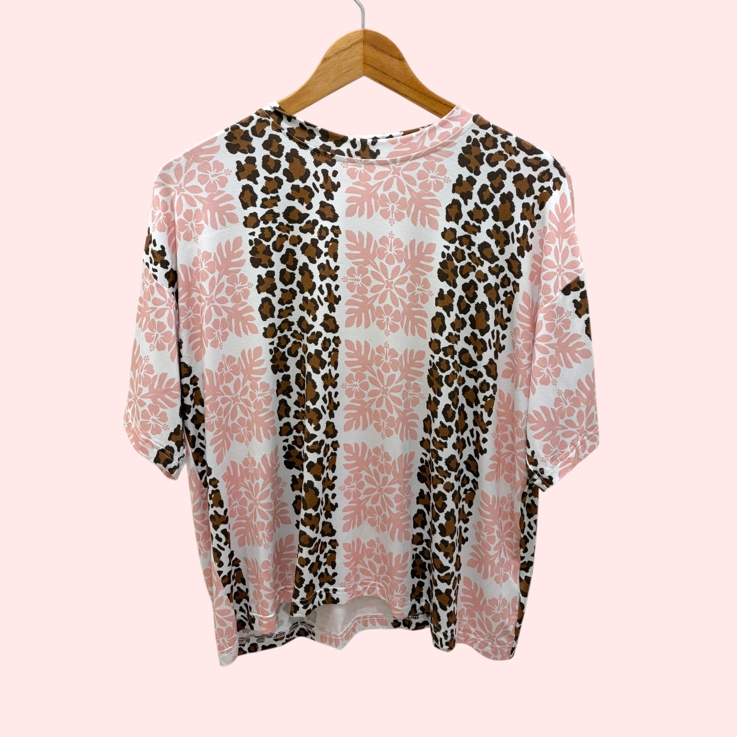 Leopard Hibiscus Womens Tee - Sweet Sweet Honey Hawaii