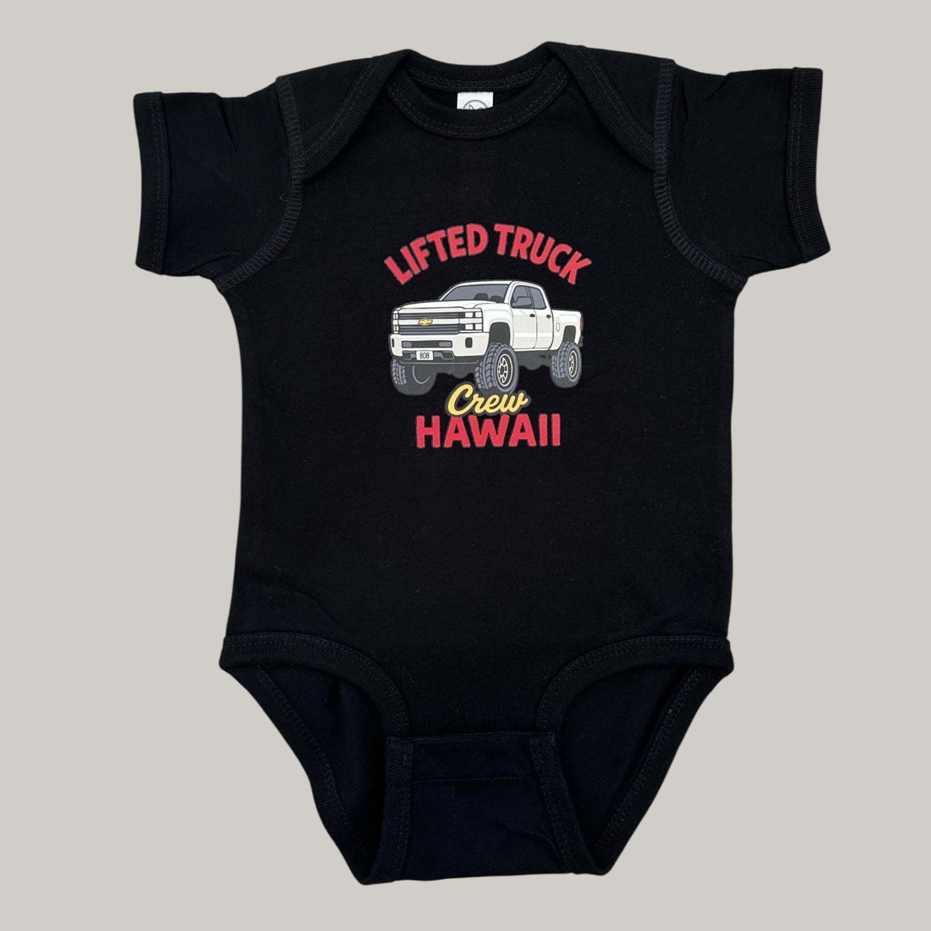 Lifted Truck Crew Hawaii Onesie (Black) - Sweet Sweet Honey Hawaii