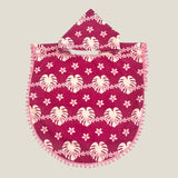 Magenta Kanani Pom Pom Hooded Towel - Sweet Sweet Honey Hawaii