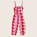 Magenta Puakenikeni Thin strap long jumpsuit - Sweet Sweet Honey Hawaii