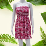 Pua Lei Magenta Gingham Savannah Dress