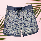 Blue Camo Shaka Boys Boardies