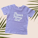 Papa's Honey Girl Purple Tee - Sweet Sweet Honey Hawaii