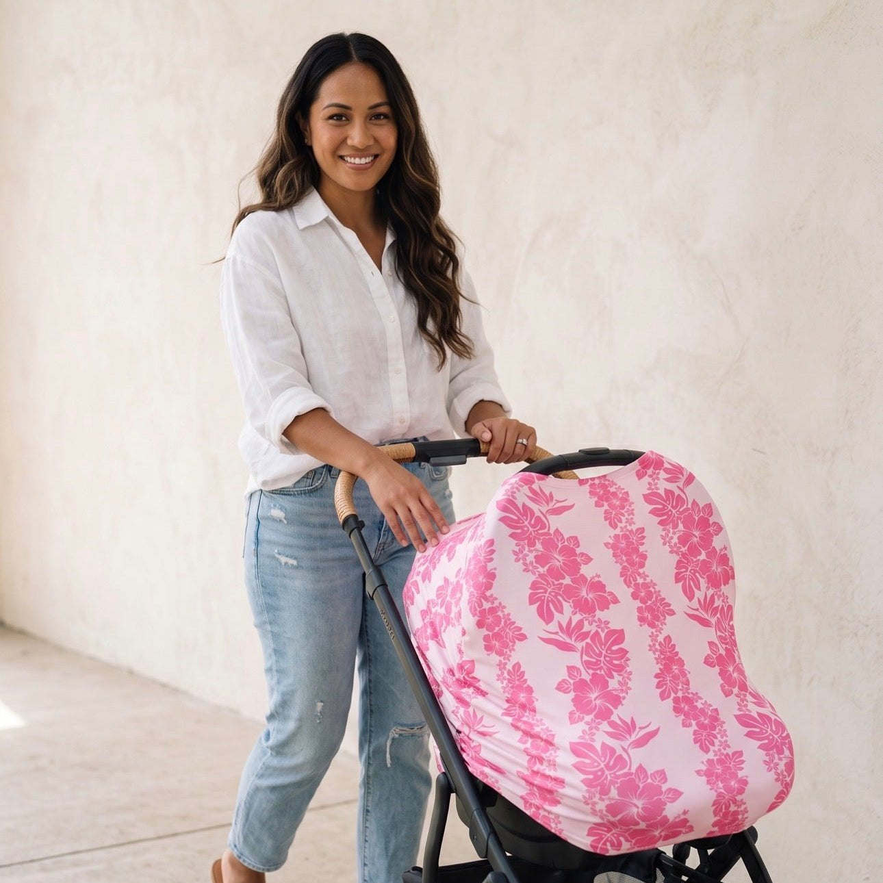 Pink Mauna lani Car Seat Cover - Sweet Sweet Honey Hawaii