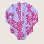 Pink Mauna Lani Long Sleeve Swimsuit - Sweet Sweet Honey Hawaii