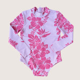 Pink Mauna Lani Long Sleeve Swimsuit - Sweet Sweet Honey Hawaii