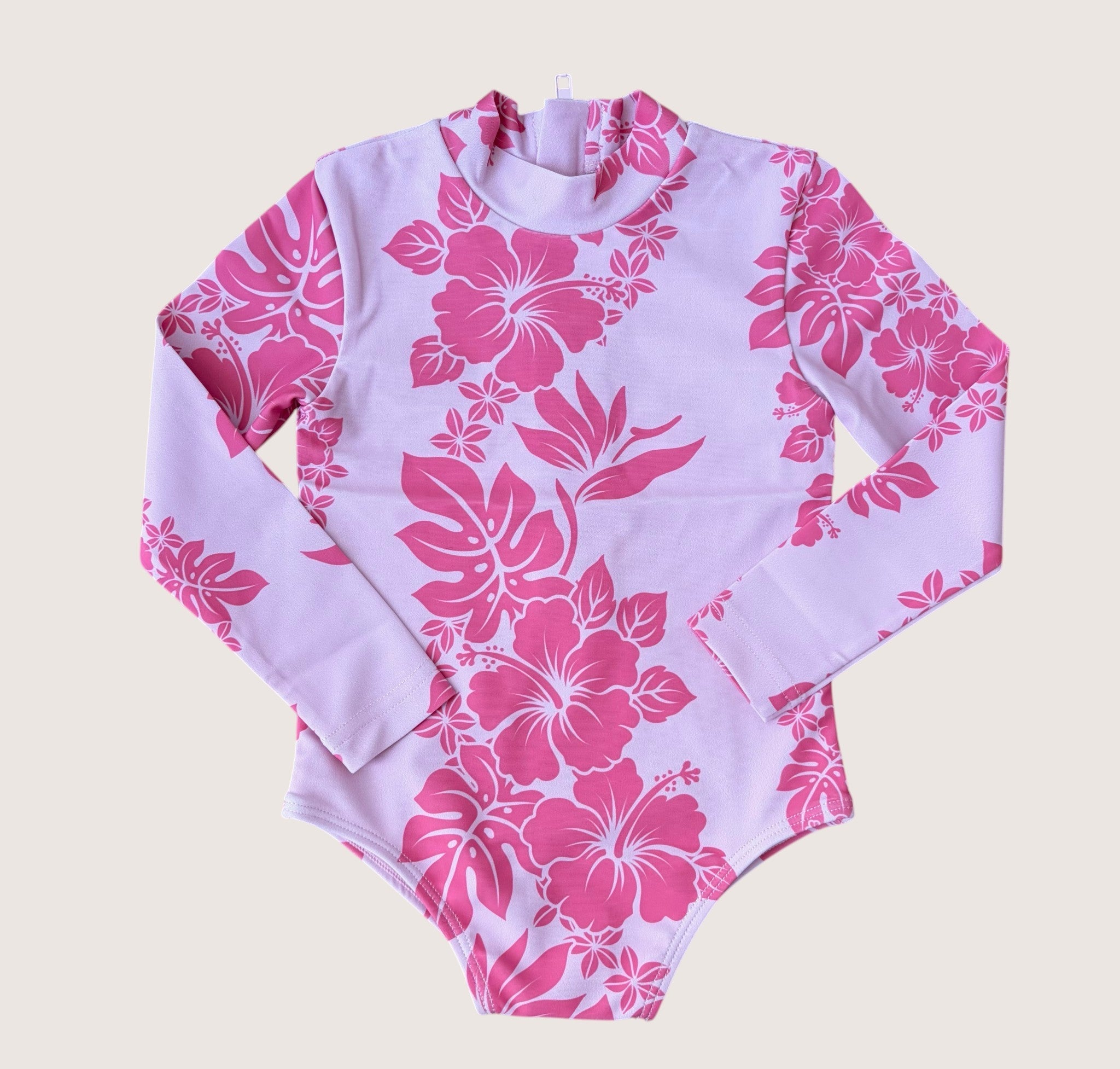 Pink Mauna Lani Long Sleeve Swimsuit - Sweet Sweet Honey Hawaii